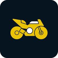 Race Bike Vector Icon Design