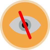 Eye Slash Vector Icon Design