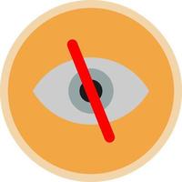 Eye Slash Vector Icon Design