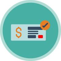 diseño de icono de vector alt de cheque de dinero