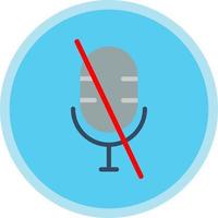 Microphone Alt Slash Vector Icon Design