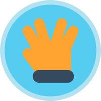 Hand Spock Vector Icon Design