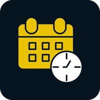 diseño de icono de vector de horario