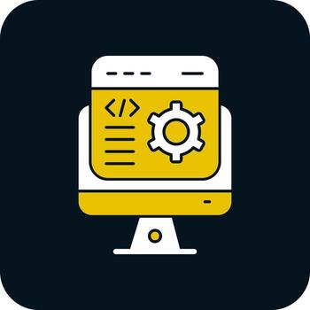 diseño de icono de vector de desarrollador de software