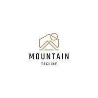 Mountain logo design icon vector