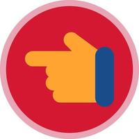 Hand Point Left Vector Icon Design
