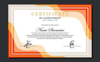 certificate design simple modern a4 luxury vector