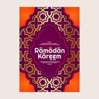 moderno Ramadán kareem póster vector