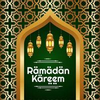 realistic vector ramadan kareem illustration