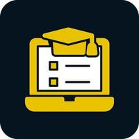 Online Course Vector Icon Design