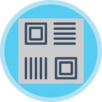 diseño de icono de vector de código qr