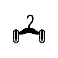 Clothes hanger. Hanger icon vector isolated on white background