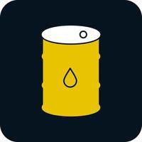 Oil Barrell Vector Icon Design