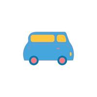 Automobile. Children's car. Illustration in a flat style. vector