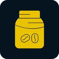 Coffee Jar Vector Icon Design