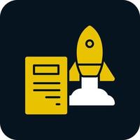 Project Launch Vector Icon Design