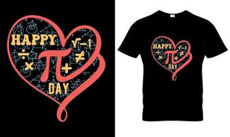 paquete de diseño de camisetas del día pi. camiseta pi. diseño de camisetas de matemáticas. gráficos vectoriales del día pi vector