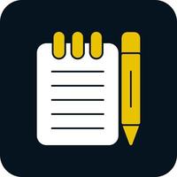 Taking Notes Vector Icon Design