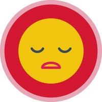Frown Open Vector Icon Design