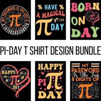 PI Day TShirt Design bundle vector