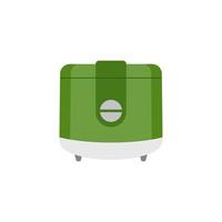 Rice cooker flat design vector illustration isolated on white background
