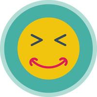 Grin Squint Vector Icon Design