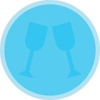 Glass Cheers Vector Icon Design