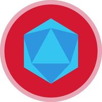 Dice D20 Vector Icon Design