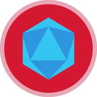 Dice D20 Vector Icon Design