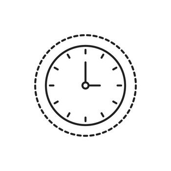 clock, office clock icon vector