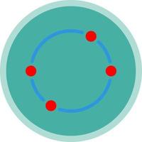 Dot Circle Vector Icon Design