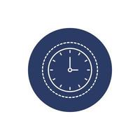 reloj, oficina reloj icono vector