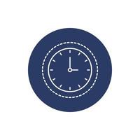 reloj, oficina reloj icono vector