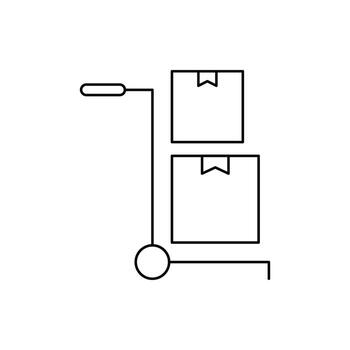 caja, caja moverse vector icono