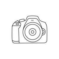 Creative modern camera vector icon