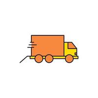 fast delivery car vector icon