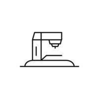 Sewing Machine, Industry milling machine icon vector