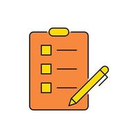 Note, pen, Note pen icon vector