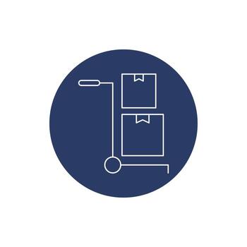 caja, caja moverse vector icono