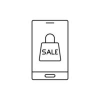 sale, mobile, phone, sale on phone icon vector