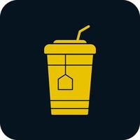 Ice Tea Vector Icon Design