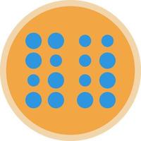 diseño de icono de vector braille