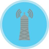 Broadcast Tower Vector Icon Design