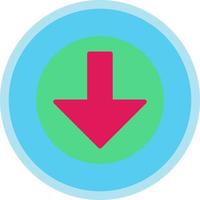 Arrow Alt Circle Down Vector Icon Design