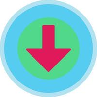 Arrow Alt Circle Down Vector Icon Design