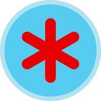 Asterisk Vector Icon Design