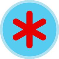 Asterisk Vector Icon Design