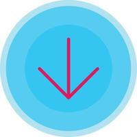 Arrow Circle Down Vector Icon Design