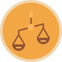 Balance Scale Left Vector Icon Design