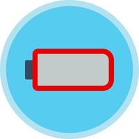 Battery Empty Vector Icon Design